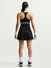 Nike Black Victory Dri-FIT High-Waisted Pleated Tennis Skirt - Image 2 of 7