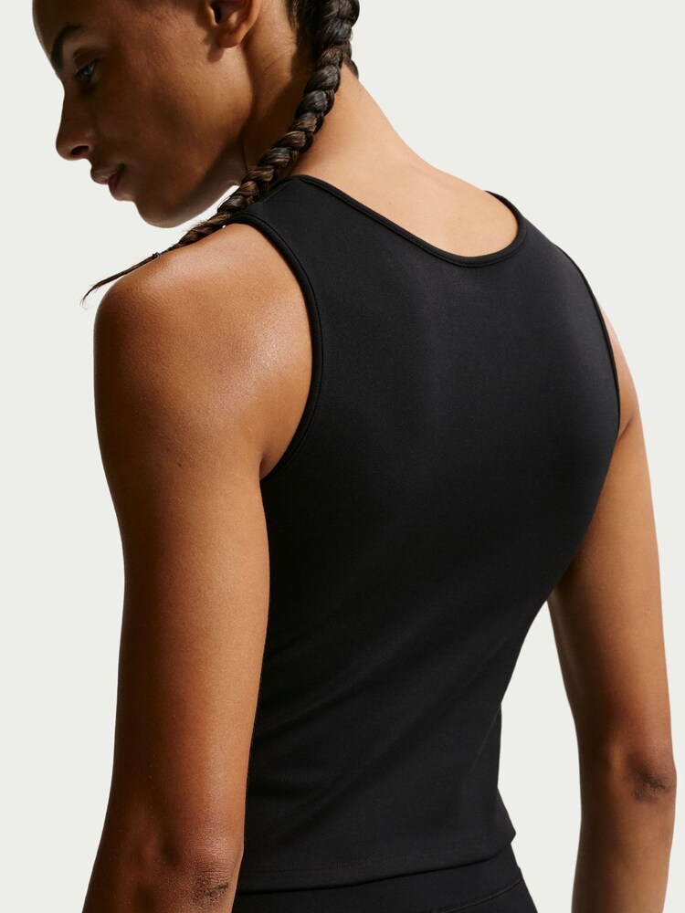 Schwarz - Nike One Dri-FIT Twist Detail Vest Top - Bild 2 von 5