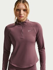 Tattoo in Braun - Nike Tempo Swoosh DriFIT 1/2 Zip Sweat Top - Bild 3 von 5