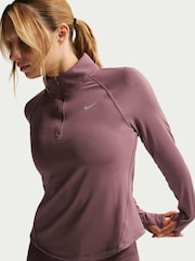 Tattoo in Braun - Nike Tempo Swoosh DriFIT 1/2 Zip Sweat Top - Bild 5 von 5