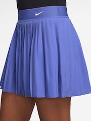 Nike Sapphire Blue Victory Dri-FIT High-Waisted Pleated Tennis Skirt - Image 3 of 4