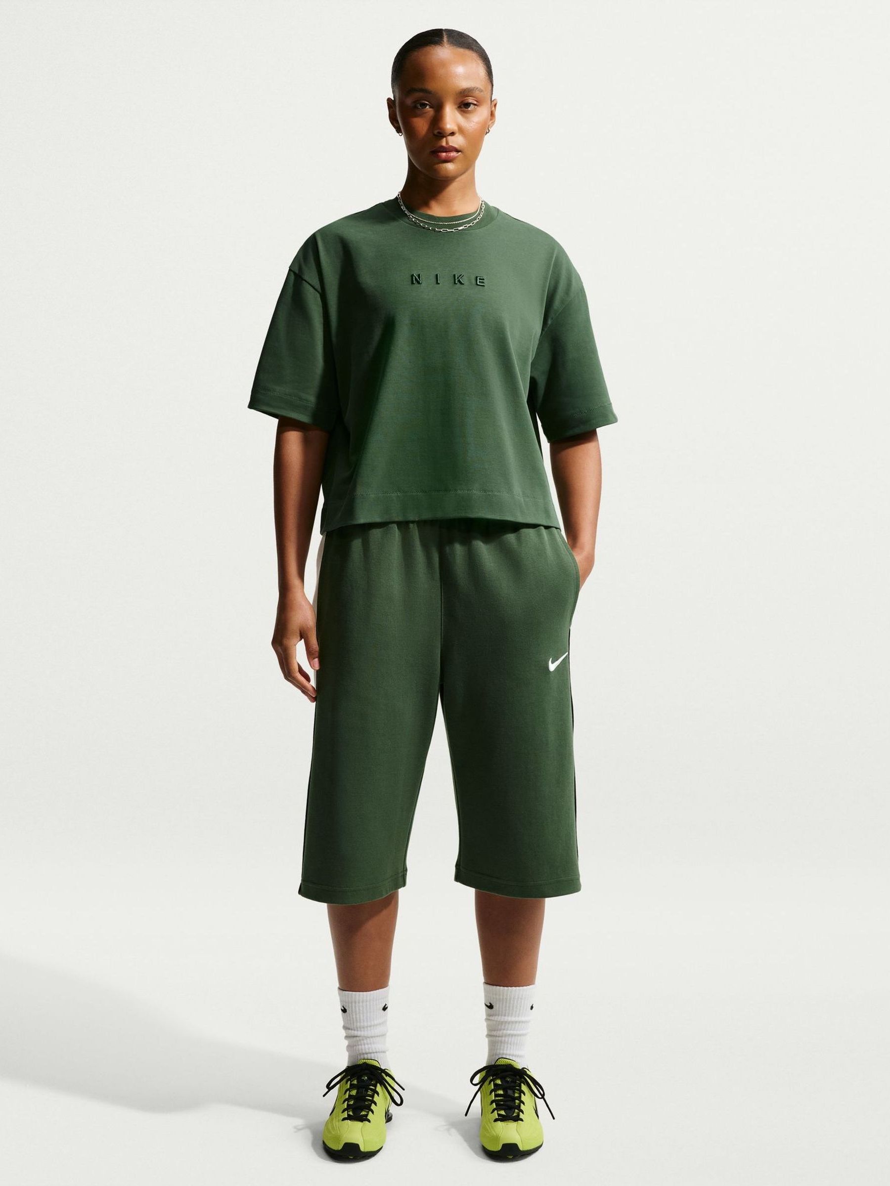 Buy Nike Green Boxy Short-Sleeve T-Shirt from Next South Africa
