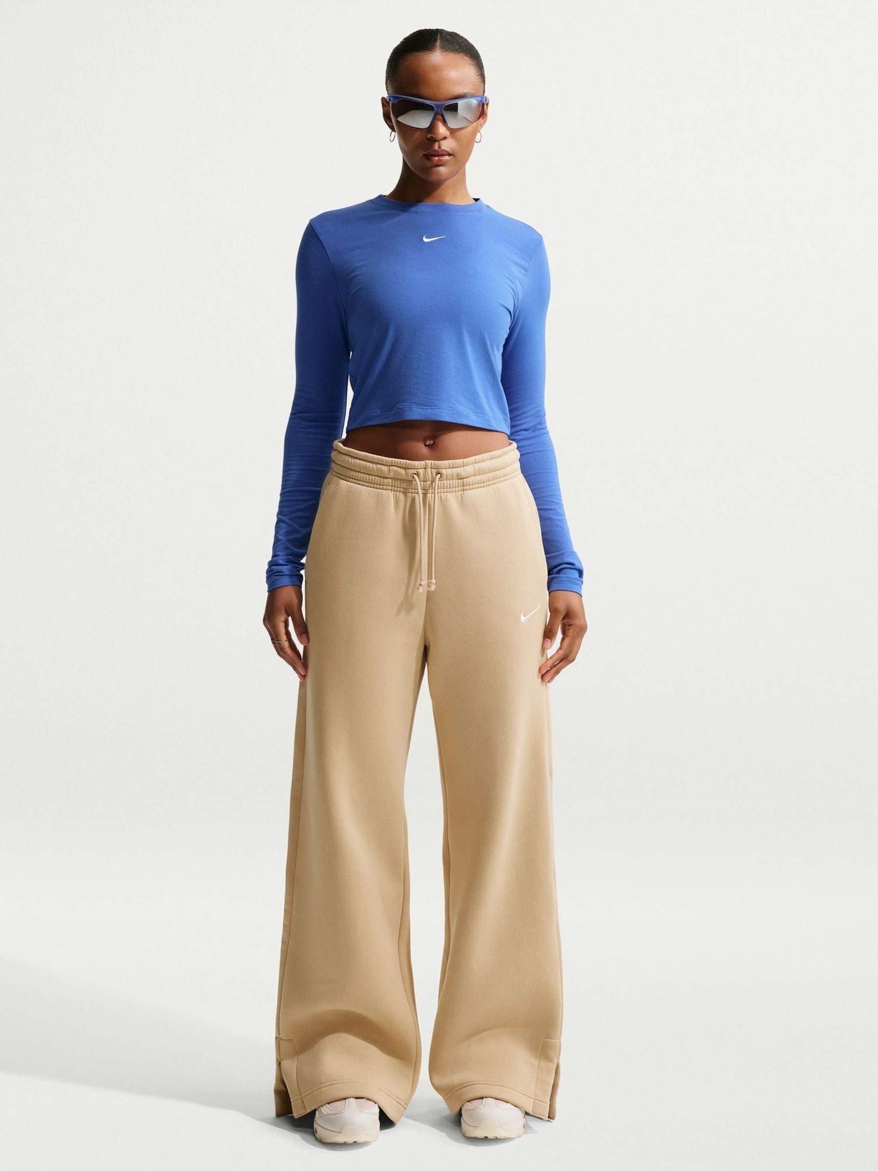 tan nike joggers womens