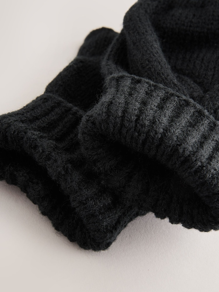 Black Fingerless Gloves (3-16yrs) - Image 3 of 3