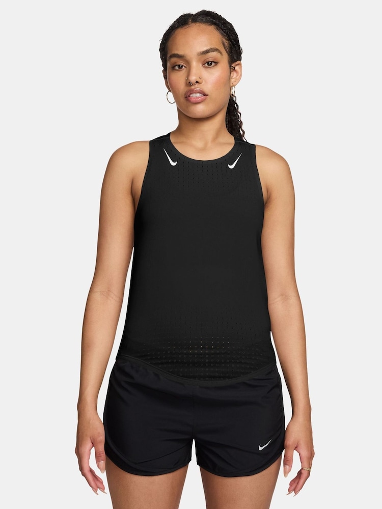 Nike Black AeroSwift Dri-FIT ADV Running Vest Top - Image 1 of 3