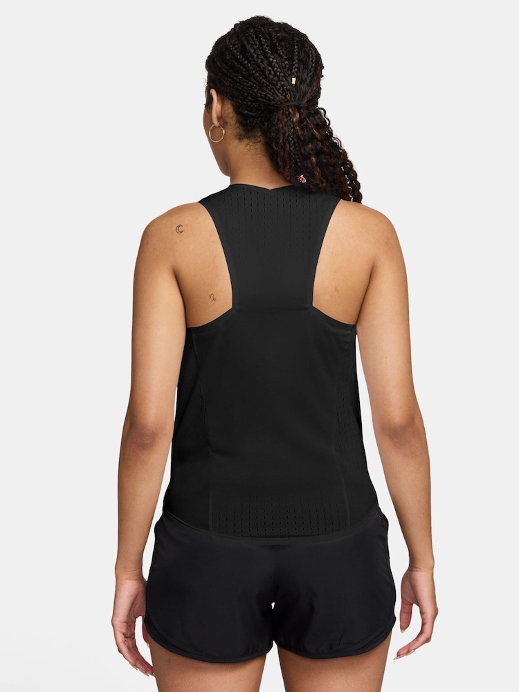 Nike Black AeroSwift Dri-FIT ADV Running Vest Top - Image 2 of 3