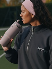 self. Keepsake Lilac 900ml Stainless Steel Flip Straw Water Bottle - Image 2 of 5