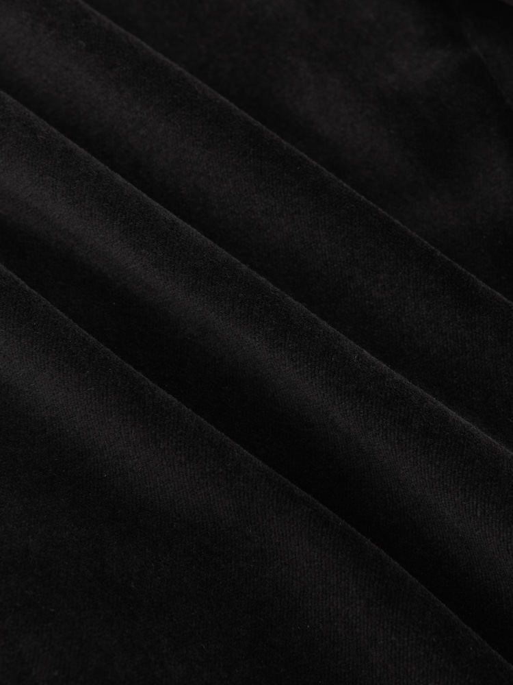 Schwarz - Reiss Royale Double-Breasted Velvet Blazer Regular-Fit - Bild 10 von 10