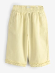 Blue Linen Frilled Hem Short Trousers - Image 1 of 1