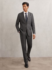 Reiss Jackal Wool Flannel Tailored-Fit Trousers - Imagen 3 de 7