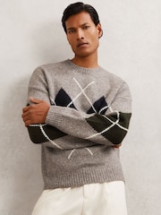 Reiss Oatmeal Cooke Jumper - Image 1 of 7