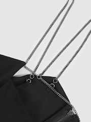 Reiss Black Olara Chain-Strap Wide-Leg Jumpsuit - Image 6 of 6