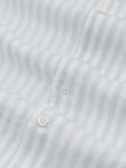 Reiss Pale Blue/White Stripe Ruban Shirt - Image 7 of 7
