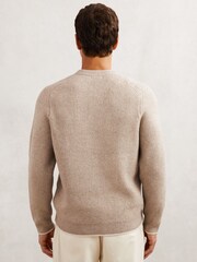 Reiss Oatmeal Brown Crammond Jumper - Image 7 of 8