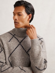 Marrón medio - Reiss Links Jumper - Imagen 4 de 7