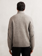 Marrón medio - Reiss Links Jumper - Imagen 5 de 7
