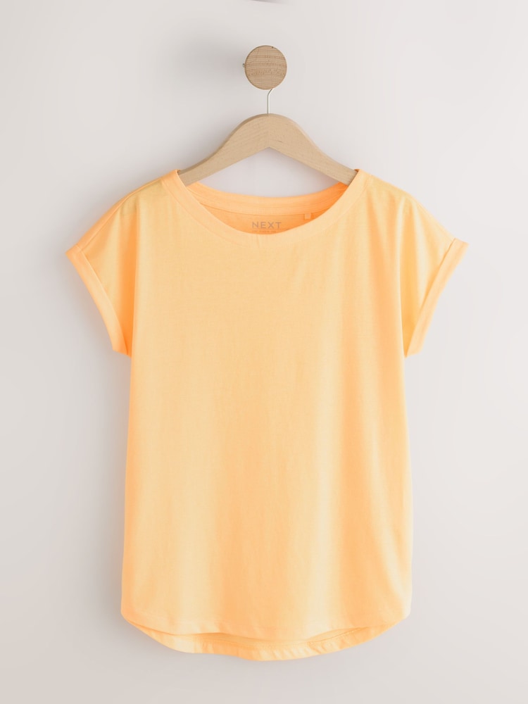 Naranja - Camiseta con manga casquillo - Imagen 1 de 3