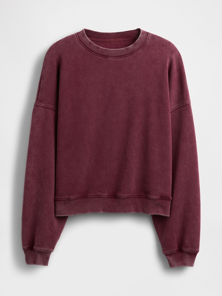 Gap Red Vintage Soft Wedge Crewneck Sweatshirt - Image 1 of 1 Gap Red Vintage Soft Wedge Crewneck Sweatshirt - Image 1 of 1