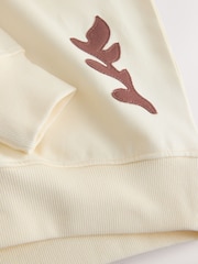 White Sweatshirt with Appliqué Details - Image 7 of 7
