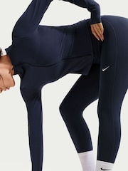 Mitternachtsblau - Nike One hochgeschlossene 7/8 Leggings - Bild 6 von 6