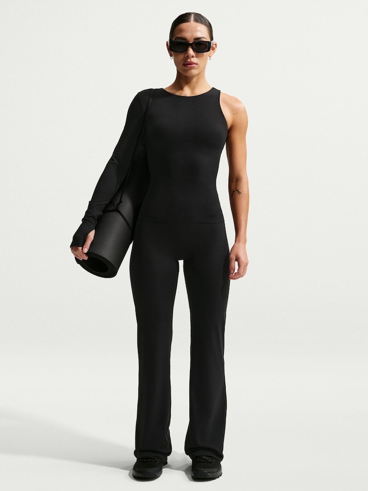 Nike Black Zenvy High-Waisted Flared Leggings - Image 1 of 7
