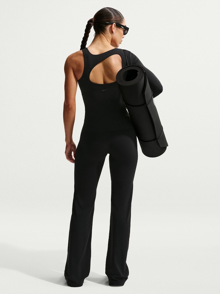 Nike Black Zenvy High-Waisted Flared Leggings - Image 2 of 7