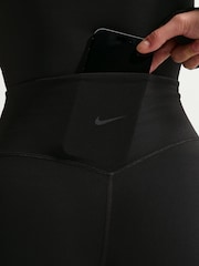 Nike Black Zenvy High-Waisted Flared Leggings - Image 4 of 7