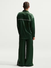 Nike Green Satin Button Through Shirt - Image 2 of 5