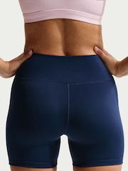 Nike Midnight Navy One High-Waisted 5" Biker Shorts - Image 4 of 6