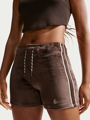 Nike Brown Sportswear Trend Velour Shorts - Image 3 of 5