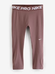 Nike Tattoo Brown Pro Mid-Rise Crop Leggings - Image 1 of 1
