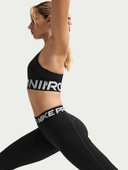 Nike Black/White Pro Mid Rise Full Length Leggings - Image 3 of 5
