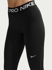 Nike Black/White Pro Mid Rise Full Length Leggings - Image 5 of 5