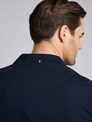 U.S. Polo Assn. Blue Mens Double Horsemen Jersey Polo Shirt - Image 5 of 9