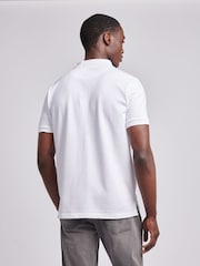 U.S. Polo Assn. White Large Mens Player Pique Polo Shirt - Image 2 of 8