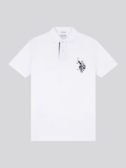 U.S. Polo Assn. White Large Mens Player Pique Polo Shirt - Image 5 of 8