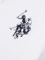 U.S. Polo Assn. White Large Mens Player Pique Polo Shirt - Image 7 of 8