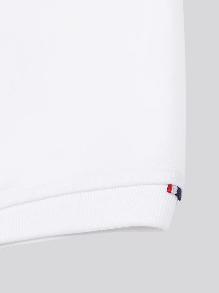 U.S. Polo Assn. White Large Mens Player Pique Polo Shirt - Image 8 of 8