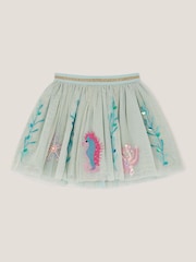 Monsoon Green Sea Creature Embellished Disco Skirt - Image 2 of 4