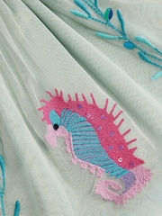 Monsoon Green Sea Creature Embellished Disco Skirt - Image 4 of 4