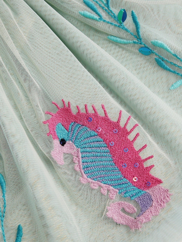 Monsoon Green Sea Creature Embellished Disco Skirt - Image 4 of 4