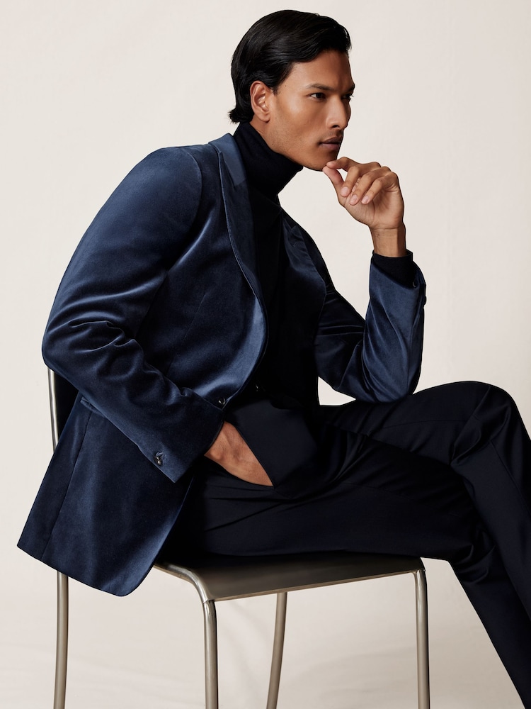 Marineblau - Reiss Apsara Jacket - Bild 1 von 9