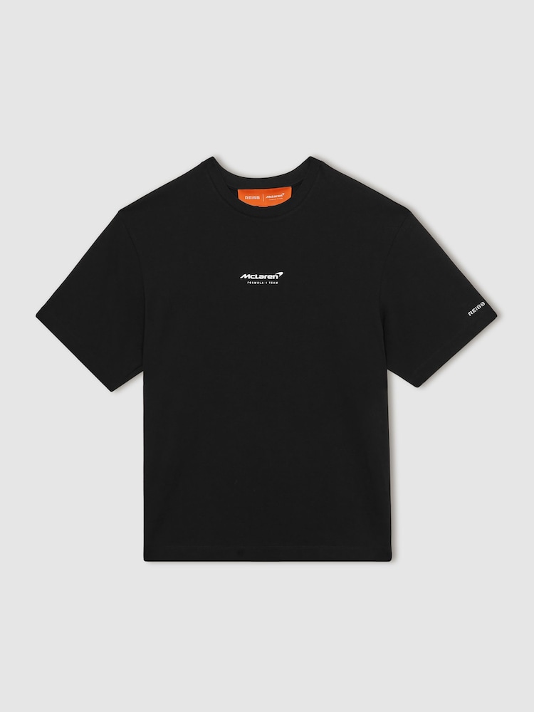 Reiss Black Dna McLaren F1 Team Lando-Print T-Shirt Unisex Fit - Image 2 of 6