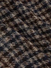 Reiss Brown Brazanati Wool-Blend Dogtooth Check Blazer - Image 7 of 7