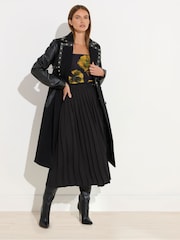 Star by Julien MacDonald Black Pleated Maxi Skirt - Image 3 of 6