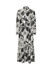 Star by Julien MacDonald Black Button Through Printed Dress - Image 6 of 6