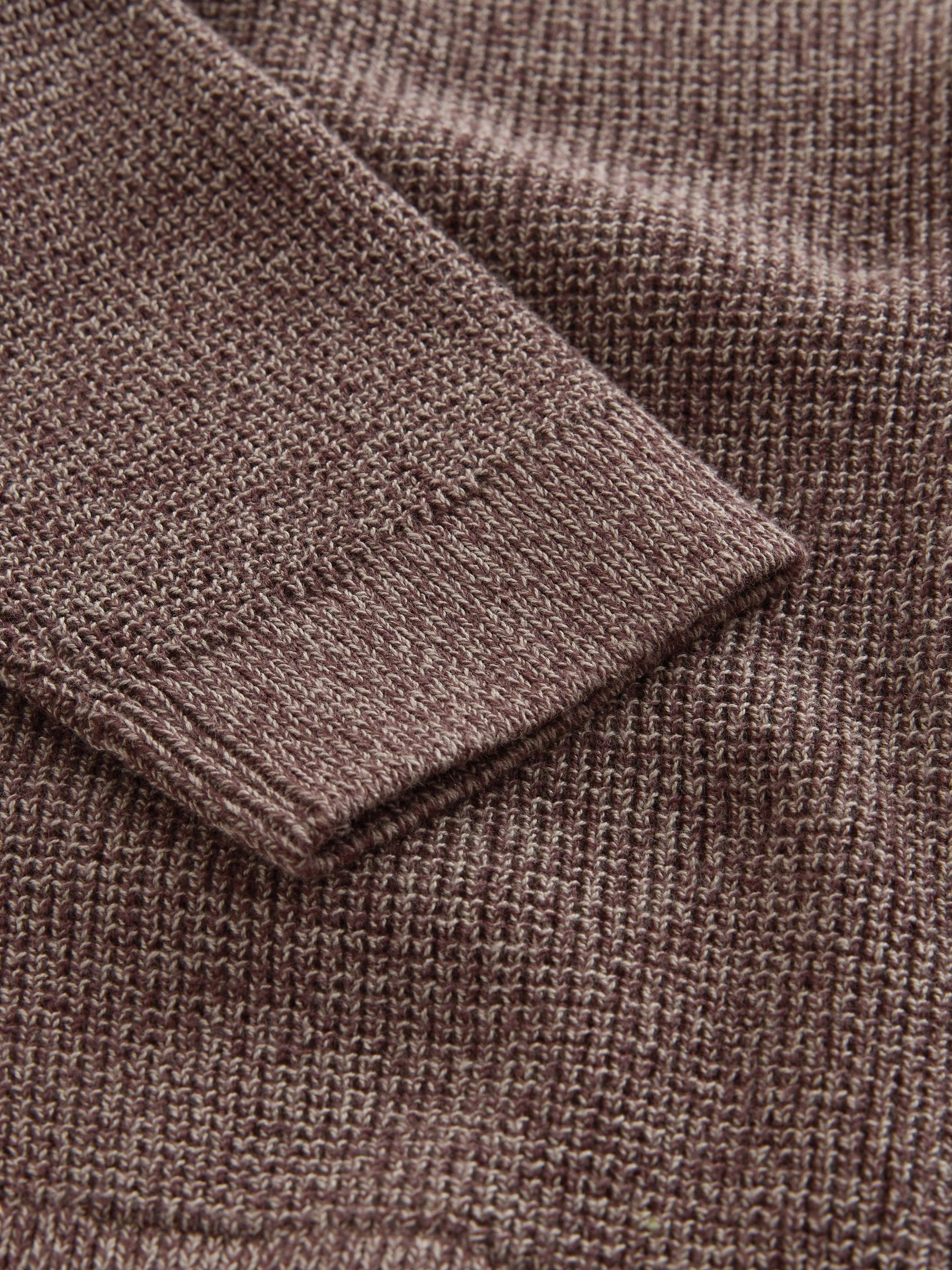 Buy Plum Purple Textured Zip Through Knitted Cardigan (3-16yrs