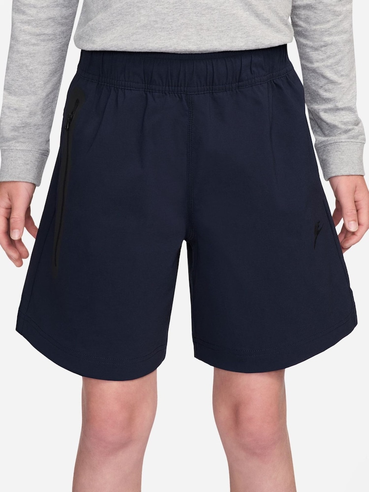 Синій - Nike Tech Fleece Woven Shorts - Image 1 of 4