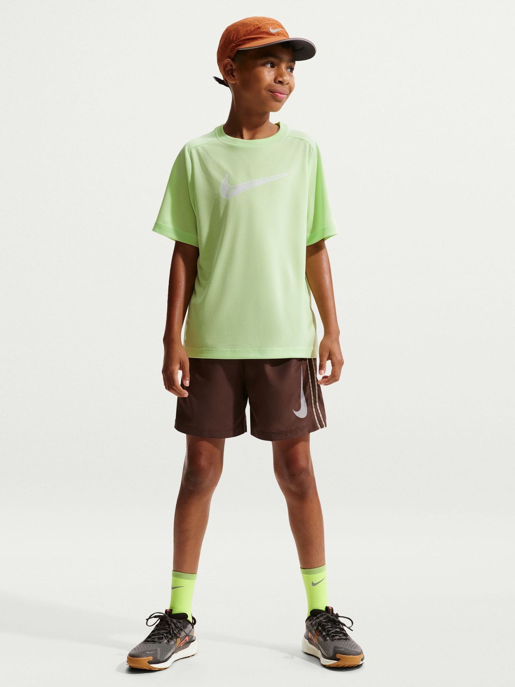 highlighter green nike shirt