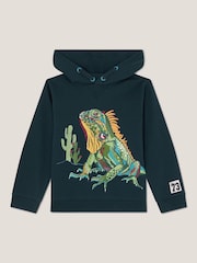 Monsoon Blue Iguana Long Sleeve Hoodie - Image 1 of 3